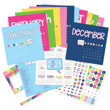 Load image into Gallery viewer, 2023 Mini Monthly Desktop Calendar Set for Office, Home, Desk