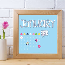 Load image into Gallery viewer, 2023 Mini Monthly Desktop Calendars | Stickers Included
