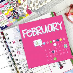 2023 Mini Monthly Desktop Calendars | Stickers Included