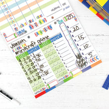 Load image into Gallery viewer, Earn &amp; Learn® Kids Money Management Chore Chart Pad | Dry Erase Savings Tracker for School Age Kids - Denise Albright® 